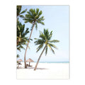 Axyaa Coconut Tree Floral Surfboard Canvas Art Nordic Poster for Living Room