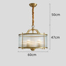 Axyaa Gold Metal Glass Tube Chandelier: Modern Large Round Dining Table Lighting
