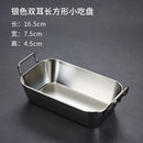 Axyaa Stainless Steel Food Tray Korean Snack Plate Breadbasket Organizer