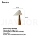 Solid Wood Conical Floor Lamp by Axyaa - Retro, Wabi Sabi Design for Home Decor