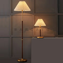 Axyaa Vintage Pleated Fabric Floor Lamp for Living Room Bedroom Study