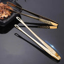 Axyaa Stainless Steel Grill Tongs BBQ Steak Clip Kitchen Utensils Party Gadgets