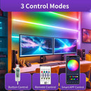 Axyaa RGBIC Neon LED Strip Lights with Bluetooth Control - Perfect for Home Party Decor