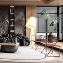Axyaa Luxe Fabric Floor Lamp for Living Room Bedroom Study Hotel Villa Home