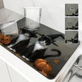Axyaa Halloween Cat Pumpkin Head Hat Drying Mat