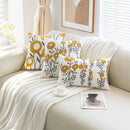 Embroidered Simple Pillowcase Cojines 45X45 for Living Room Bedroom Sofa Decor by Axyaa