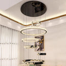 Axyaa Crystal Chandeliers: Modern LED Ceiling Hanging Lights for Living Room