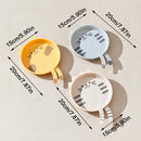 Axyaa Cat Pattern Dessert Plate: Reusable, Microwave Safe Kitchen Tableware