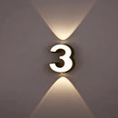 Axyaa Numeric Model Outdoor Wall Light - Modern Waterproof Night Lamp for Home, Garden & Courtyard
