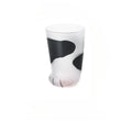 Axyaa Cat Paw Glass Mug - Cute Children Breakfast Cup, Creative Drinkware