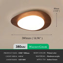 Axyaa Vintage Walnut Ceiling Light with Acrylic Shade