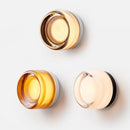 Axyaa Round Wall Lamp LED Sconce Amber Smoky Gray Shade Nordic Home Decor