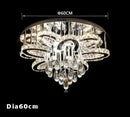 Axyaa LED Crystal Chandelier for Foyer Living Room Decoration