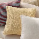 Luxurious Yellow Plush Pillow Cover for Stylish Living Room Decor by Axyaa