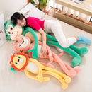 Axyaa Long Legged Animal Plush Toy Pillow - Lion Monkey Leg Doll Clip - Birthday Gift