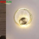 Axyaa Copper Crystal Wall Lamp Light for Luxury Bedroom Living Room Corridor