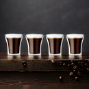 Axya Double Wall Glass Espresso Cups Set of 6