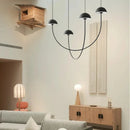Axyaa Modern Curved Mushroom Pendant Light - Nordic Minimalist Designer Fixture