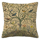Axyaa Bird Flower Linen Pillowcase Sofa Cushion Cover Home 40x40-60x60