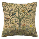 Axyaa Branch Bird Flower Linen Pillowcase Sofa Cushion Cover Home Decor Custom Sizes