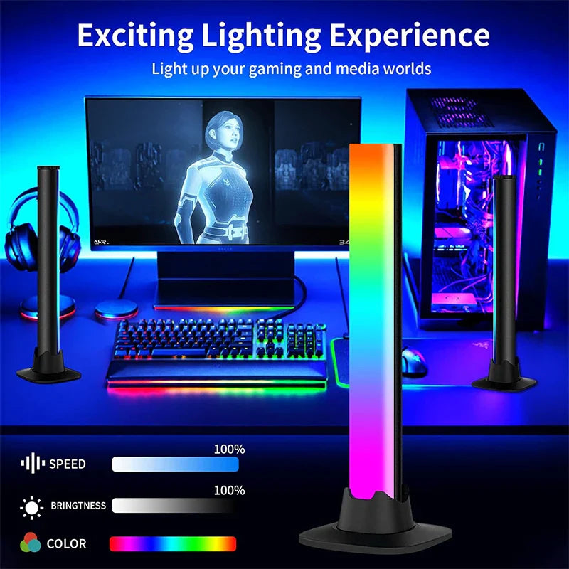Axyaa Smart LED Gaming Light Bar with Bluetooth Color Modes