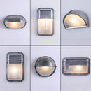 Retro LED Wall Lamp Industrial Vintage Glass Sconce for Bathroom Garden Porch by Axyaa