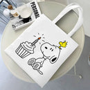 Axyaa Cartoon Dog Tote Bag - Foldable Shoulder Bag for Women and Students