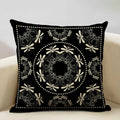 Axyaa Geometric Aztec Bohemian Print Cushion Cover 45x45cm Linen Pillowcase
