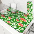 Axyaa Plant Leaf Absorbent Drying Mat for Kitchen Dishes & Cups