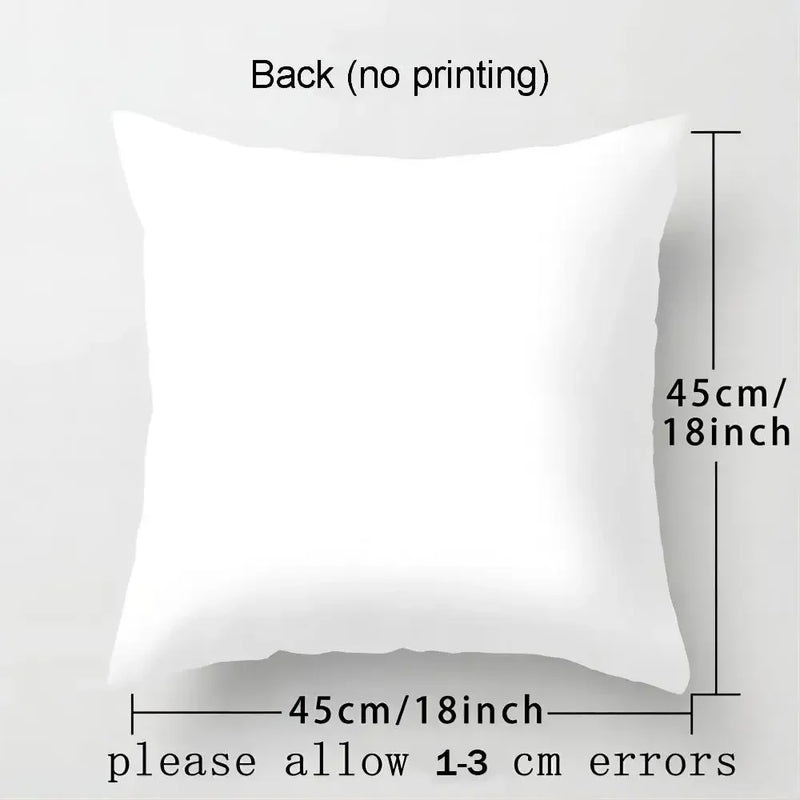 Cute Cat Pillowcase by Axyaa: Modern Simple Design for Home Decor - Square Pillow Cover