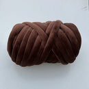 Axyaa Super Velvet Chunky Yarn - Thick Cotton Wool Tube Yarn for DIY Handwork