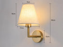 Axyaa Fabric Cover Wall Lamp: Modern Minimalist Bedroom Bedside Light