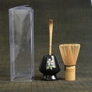 Axyaa Matcha Tea Set Bamboo Whisk Scoop Ceramics Bowl Handmade Ceremony Tool