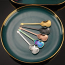 Axyaa Titanium-Plated Guitar Design Coffee Stirring Spoon Set