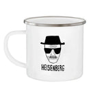 Axyaa Heisenberg Enamel Camping Mug 11oz - Breaking Bad Coffee Mug, Friends Birthday Gift