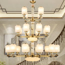 Axyaa Natural Jade Chinese Chandelier for Living Room, Hotel, and Restaurant