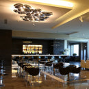 Axyaa Chrome LED Ceiling Lamp for Stylish Spaces