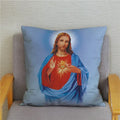 Axyaa Jesus Christ Soft Plush Cushion Cover 45*45 Throw Pillow Case Home Decor