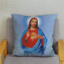 Axyaa Jesus Christ Soft Plush Cushion Cover 45*45 Throw Pillow Case Home Decor