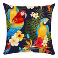 Axyaa Parrot Flower Oil Painting Cushion Cover 45X45CM