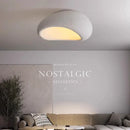 Axyaa Nordic Wabi Sabi LED Ceiling Light Cream Chandelier Fixture