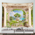 Tropical Ocean Hawaiian Landscape Tapestry for Axyaa Home Decor