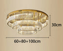 Axyaa Crystal Chandeliers: Modern LED Ceiling Lighting for Living Room
