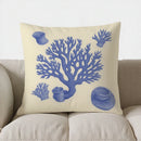 Axyaa Blue Starfish Pattern Throw Pillow Cover