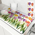 Axyaa Square Anti-slip Absorbing Dry Mat for Dishes and Cups