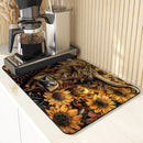 Axyaa Absorbent Mat for Plants Flowers Cow Kitchen Bathroom Anti-skid Drying Pad