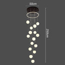 Axyaa Modern Stair Chandelier Pendant Lights Indoor Lighting Home Ceiling Lamp