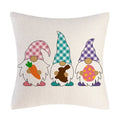 Axyaa Easter Bunny Eggs Pillow Cover - Home Decorative Throw Pillow Case