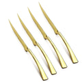 Axyaa Stainless Steel Gold Rainbow Steak Knives Set