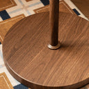 Axyaa Dark Brown Acrylic Floor Lamp for Elegant Living Spaces